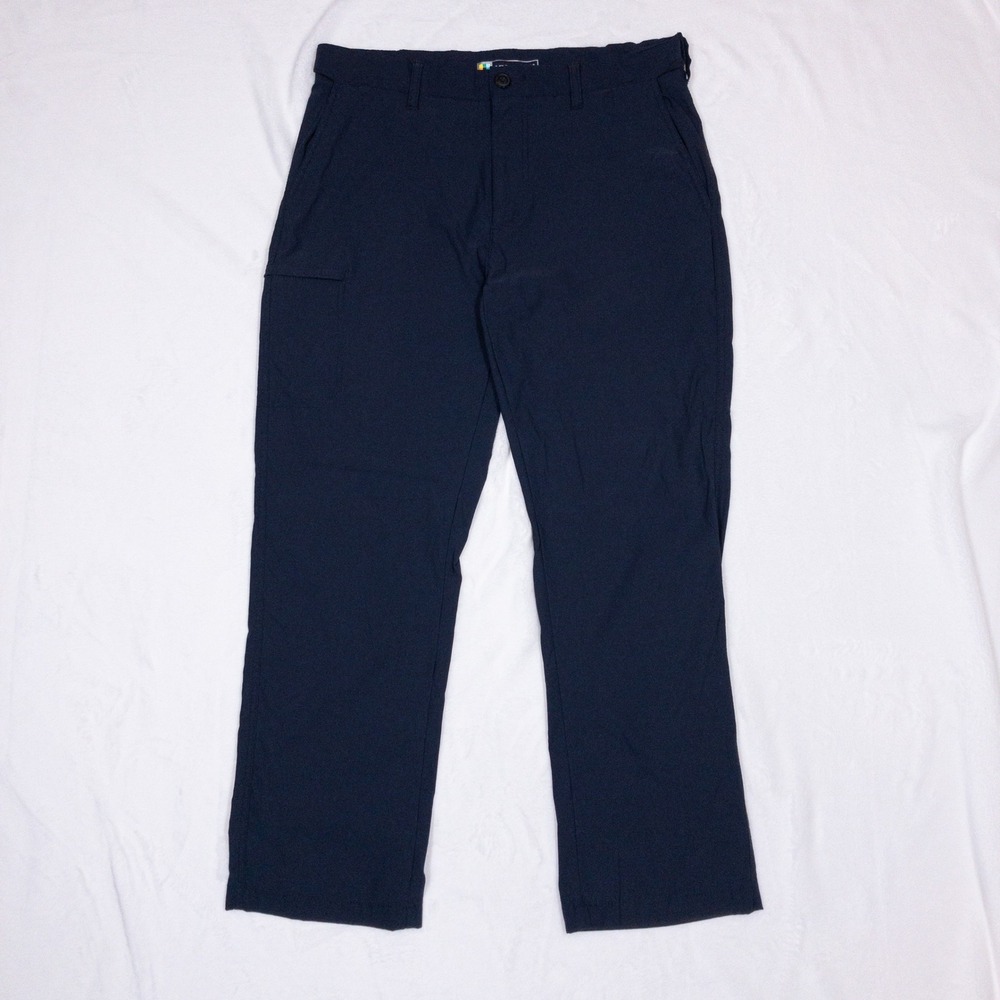 Unionbay UB Tech Pants Mens 34x30 Blue Performance Stretch Cargo Classic Fit